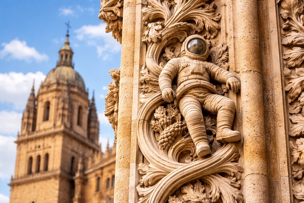 Dónde está el astronauta de la Catedral de Salamanca
