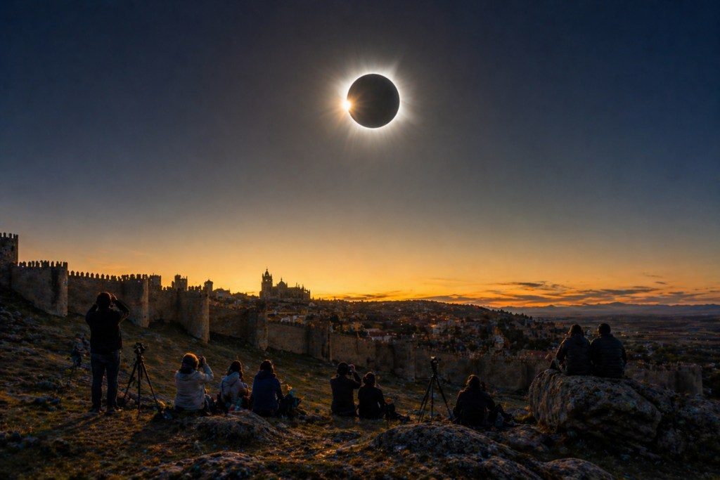 ECLIPSE SOLAR EN ÁVILA